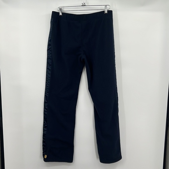 Nike Pants Womens Large Blue Fleece Track Front Zip Vintage‎ Y2K Satin Stripe - Picture 4 of 14